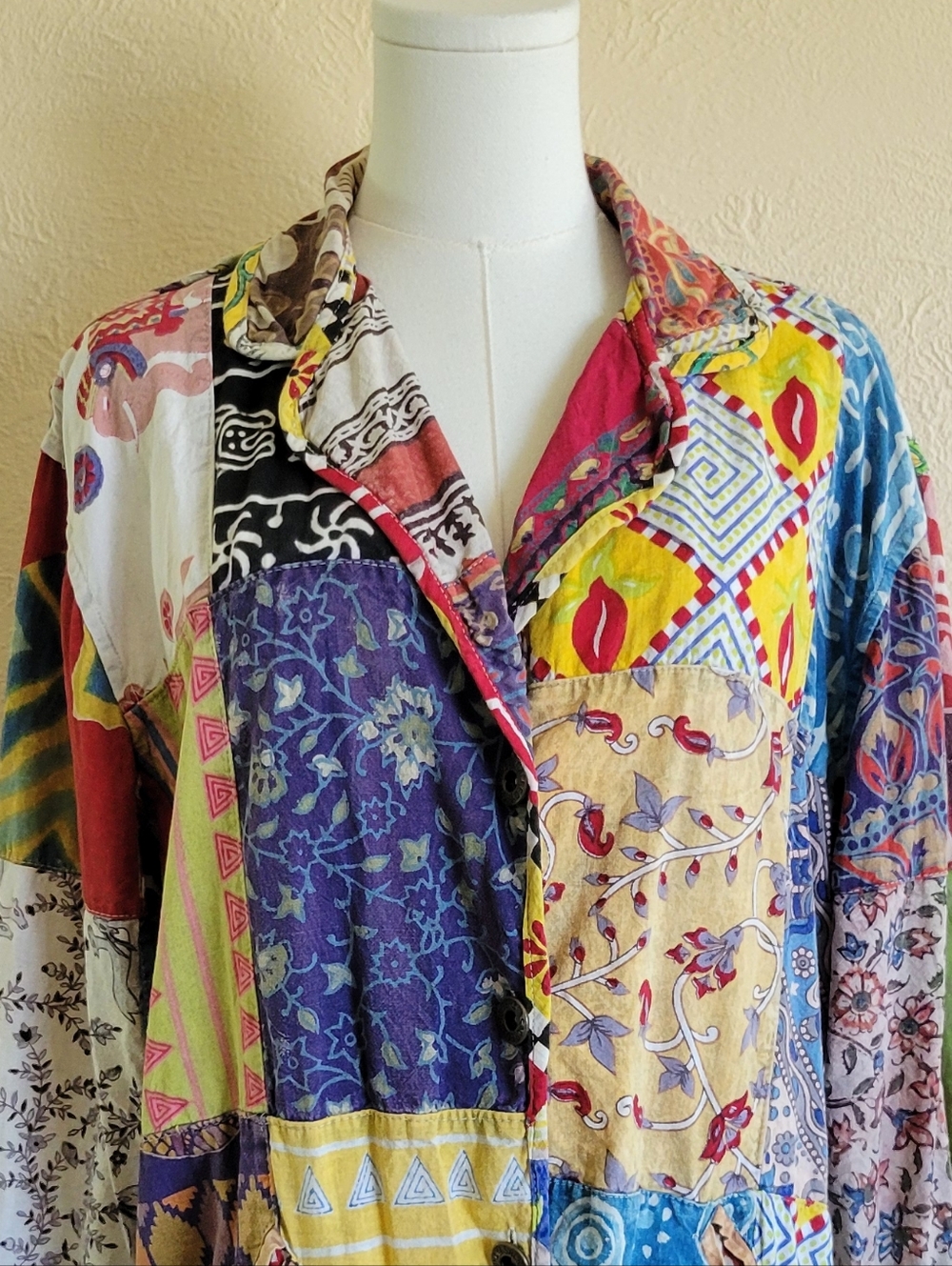 Sacred Threads | Multicolor Patchwork Jacket - Picture 2 of 9